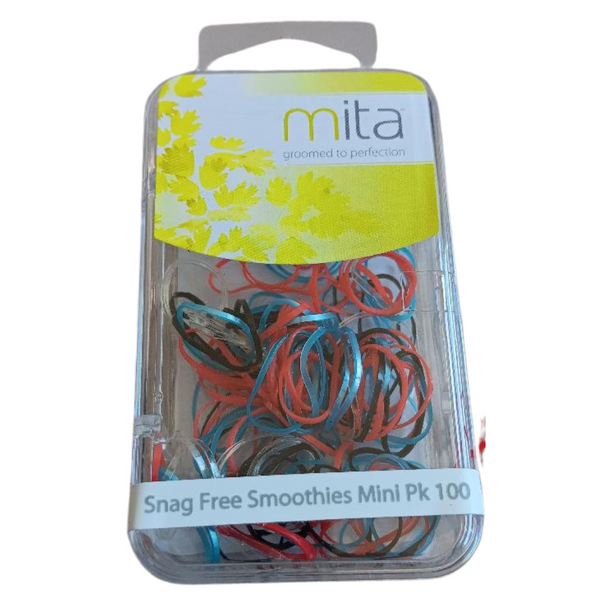 Mita Hair Ties Snag Free Smoothies Mini Multi Colour (100 Pk)