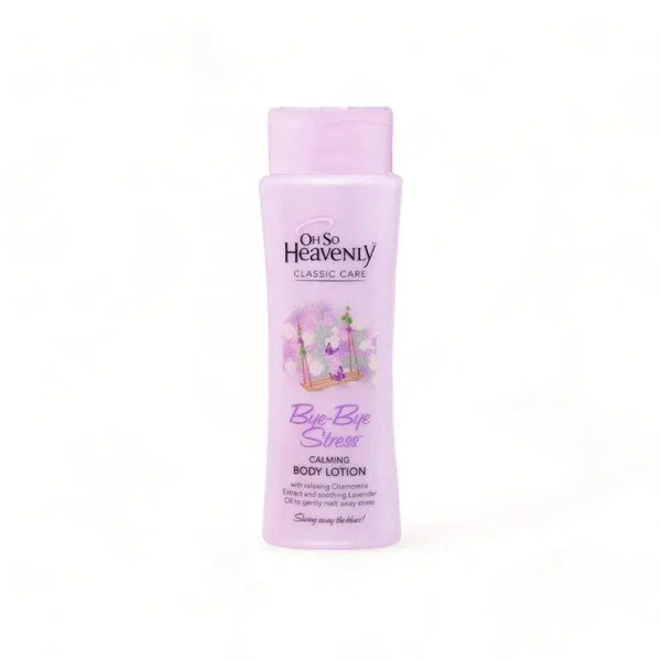 Oh So Heavenly Classic Care Body Lotion - Bye Bye Stress, 375ml bottle, calming floral fragrance.