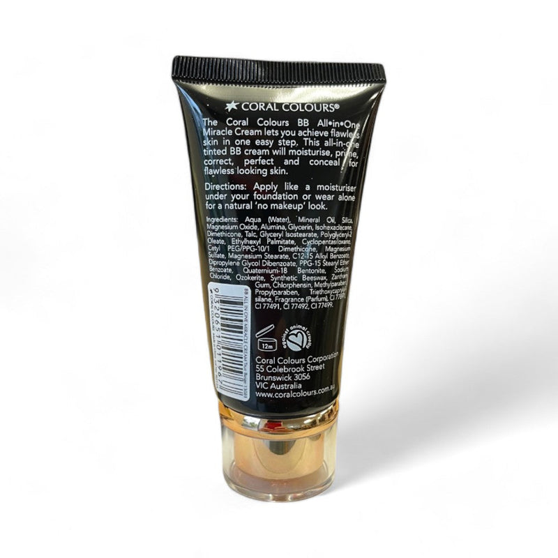 BB Cream in True Beige for flawless skin, moisturizes, primes, and conceals with a smooth finish.
