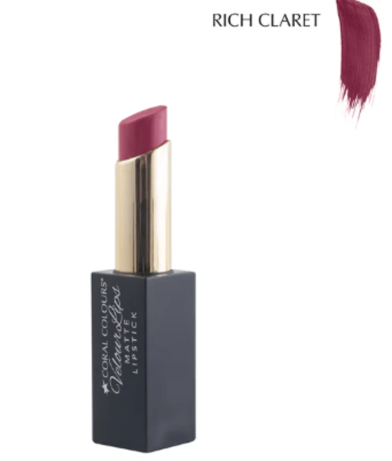 Coral Colours Velour Matte Lipstick (Rich Claret) Makeup Cosmetics EyeBrow Eyeliner Cheap
