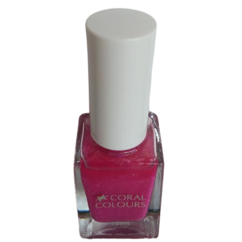 Coral Colours Nail Polish All That Sparkles (Raspberry Brulee)-LoveMy Makeup NZ