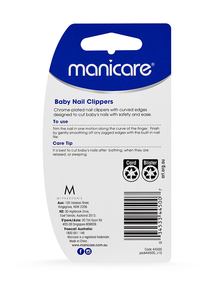 Manicare Baby Nail Clippers-LoveMy Makeup NZ