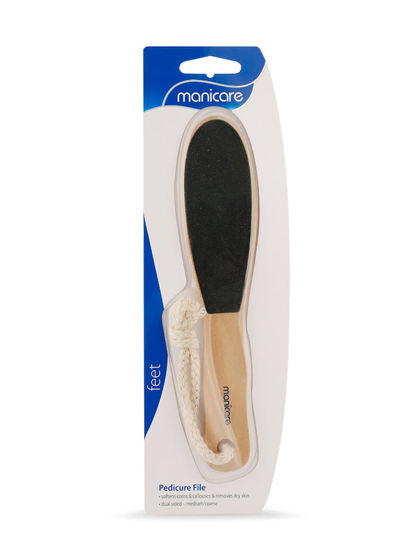 Manicare Pedicure Foot File Wooden-LoveMy Makeup NZ