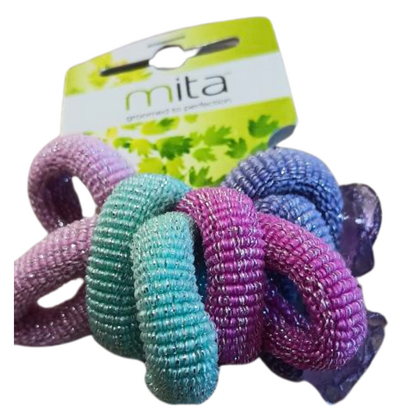 Mita Hair Ties Multi Colours (8 Pk)