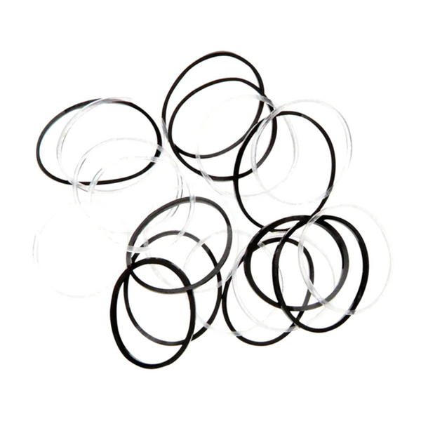 Mita Hair Ties Snag Free Smoothies Mini Black (100 Pack)-LoveMy Makeup NZ
