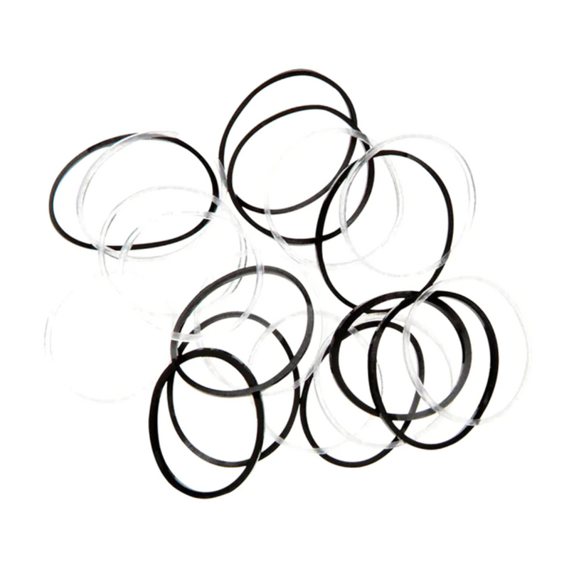 Mita Hair Ties Snag Free Smoothies Mini Black (100 Pack)-LoveMy Makeup NZ