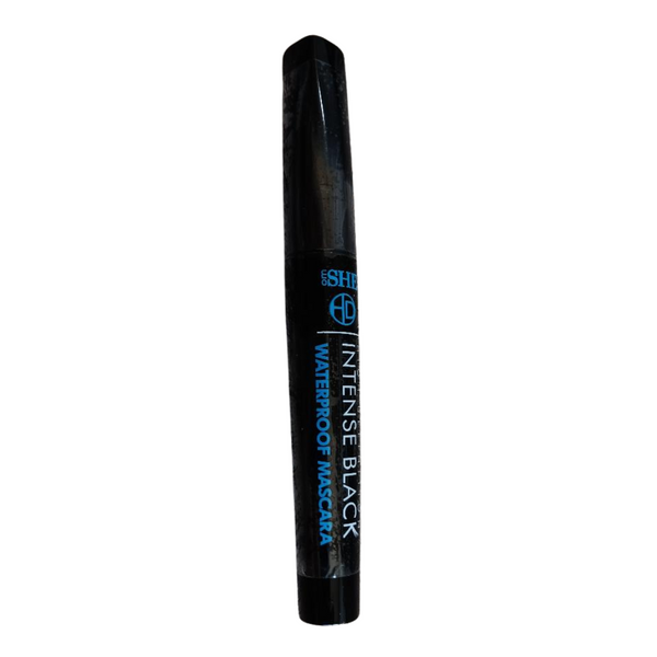 SHE Waterproof Mascara in Intense Black tube, high definition eye makeup.