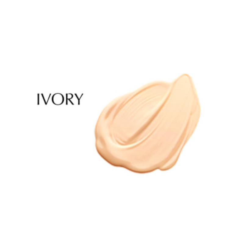 Ivory Coral Colours BB Cream swatch displaying smooth texture and tone.