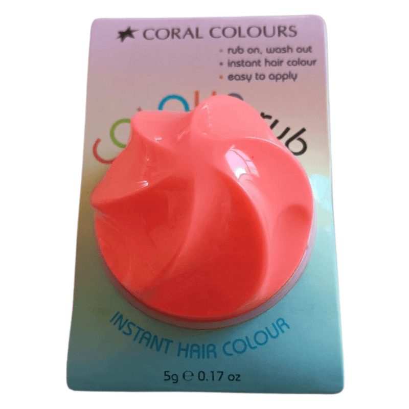Coral Colours Hair Colour Rub (Crazy Coral) Makeup Cosmetics EyeBrow Eyeliner Cheap