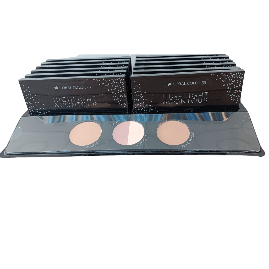 Coral Colours Highlight & Contour Powder Kit - Natural Finish, Perfect ...
