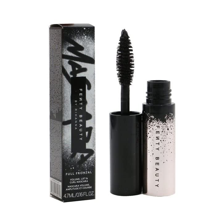 Fenty Beauty by Rihanna Mascara - Mini Full Frontal Volume, Lift & Curl Mascara Cuz I'm Black Makeup Cosmetics EyeBrow Eyeliner Cheap