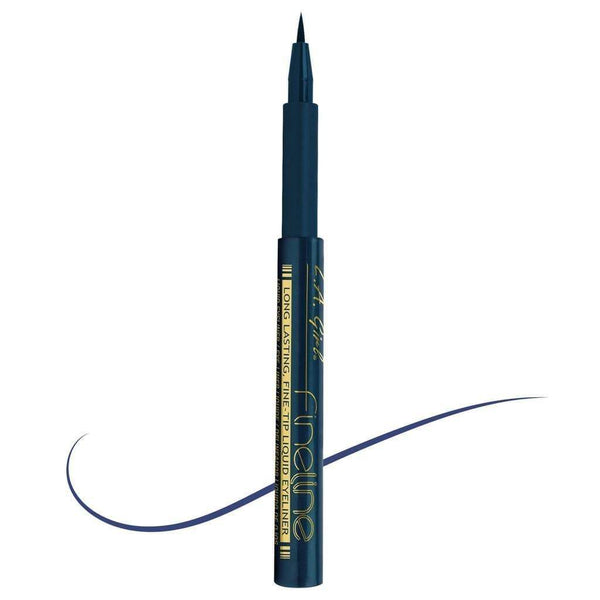 LA Girl Fineline Liquid Eyeliner Dark Blue with fine-tip applicator for precise lines