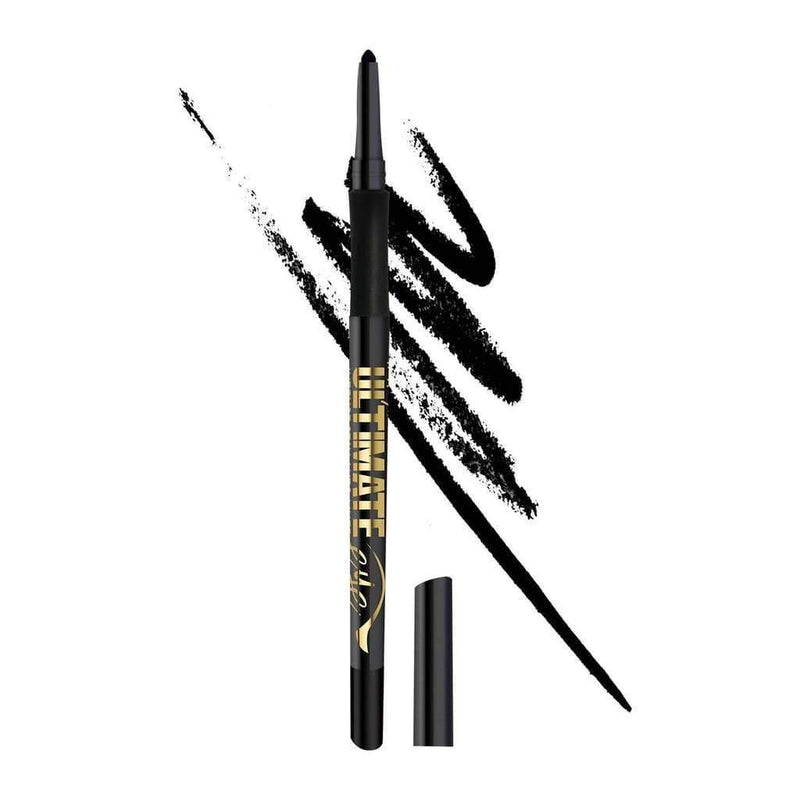 LA Girl Ultimate Auto Eyeliner Pencil in 321 Ultimate Black with smooth, long-lasting gel formula and precise application