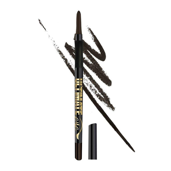 LA Girl Ultimate Auto Eyeliner Pencil 323 Deepest Brown with smooth gel formula and intense color payoff