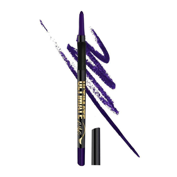 LA Girl Ultimate Auto Eyeliner Pencil in Perpetual Purple with smooth gel formula and intense color payoff