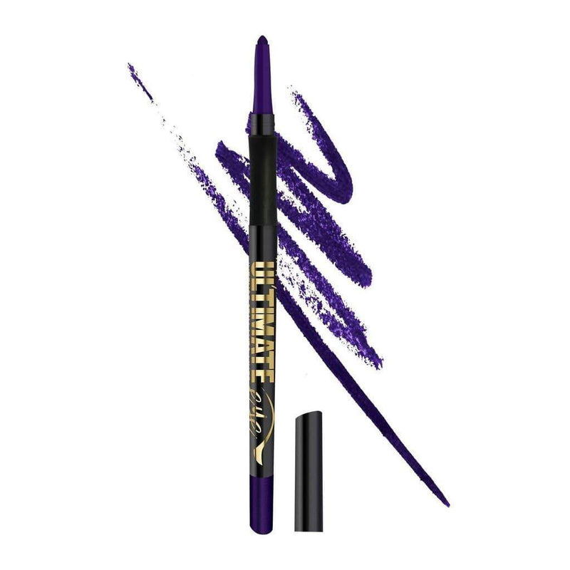 LA Girl Ultimate Auto Eyeliner Pencil in Perpetual Purple with smooth gel formula and intense color payoff