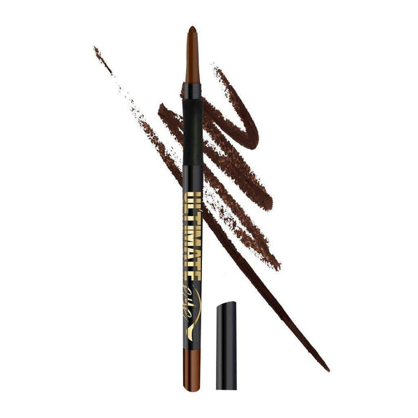 LA Girl Ultimate Eyeliner Pencil in 327 Lasting Brown with smooth gel formula and long-lasting wear