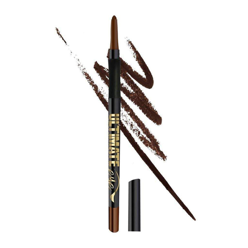 LA Girl Ultimate Eyeliner Pencil in 327 Lasting Brown with smooth gel formula and long-lasting wear
