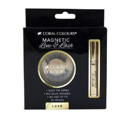 Coral Colours EyeLashes Magnetic Line & Lash (Luxe) Makeup Cosmetics EyeBrow Eyeliner Cheap