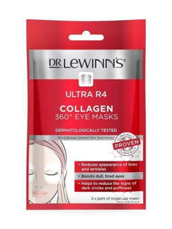 Dr LeWinn's Ultra R4 Collagen 360 Eye Mask (3Pk) Makeup Cosmetics EyeBrow Eyeliner Cheap