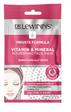 Dr LeWinn's Vitamin & mineral nourishing mask 1 PK Makeup Cosmetics EyeBrow Eyeliner Cheap