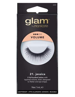Glam False Lashes (Jessica) Makeup Cosmetics EyeBrow Eyeliner Cheap