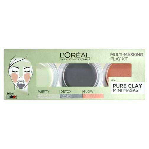 L'Oreal Pure Clay Mini-Masks 3 x 10ml Makeup Cosmetics EyeBrow Eyeliner Cheap