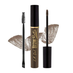 LA Girl EyeBrow Bestie Brow Gel Kit in Cool Brown with spoolie and dual-ended brush.