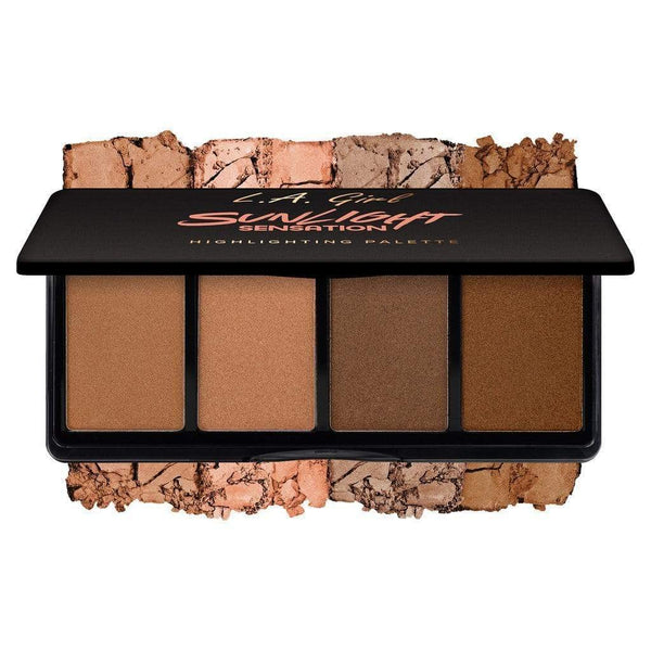 LA Girl Highlighter Palette - Sunlight Sensation Makeup Cosmetics EyeBrow Eyeliner Cheap