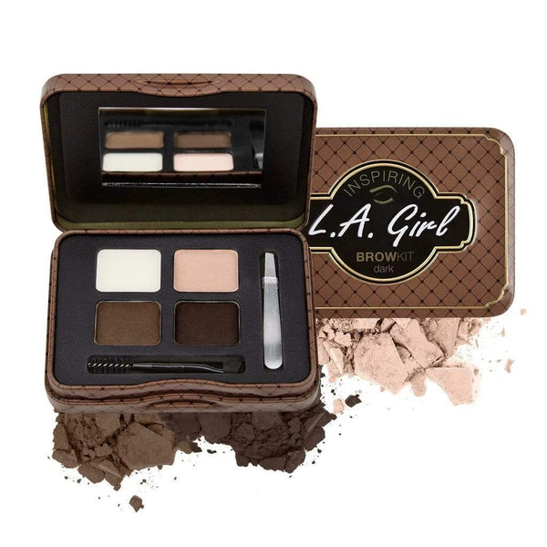 LA Girl Inspiring Brow Kit - Dark & Defined Makeup Cosmetics EyeBrow Eyeliner Cheap