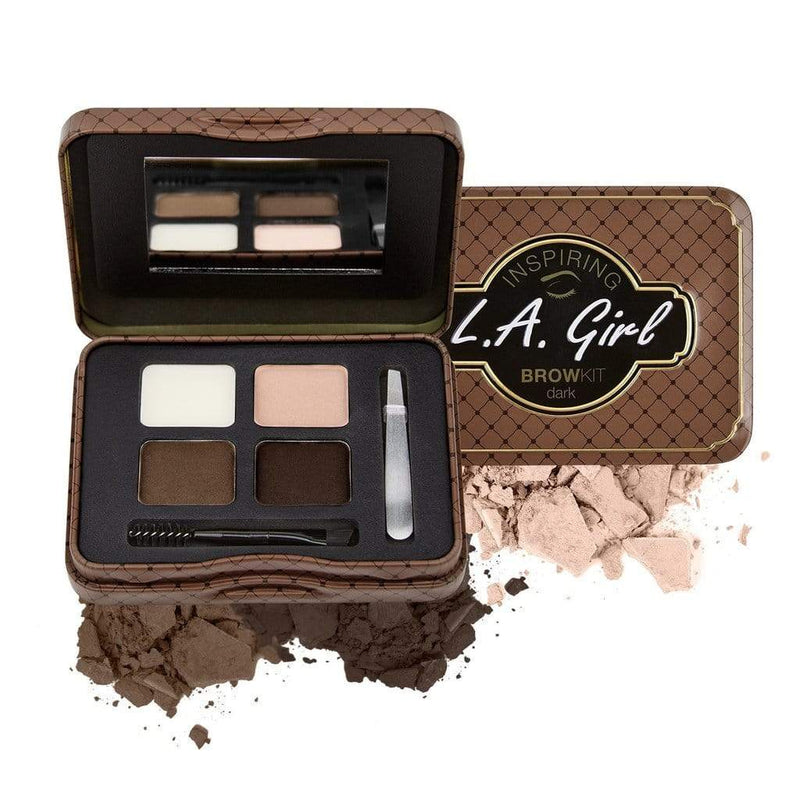 LA Girl Inspiring Brow Kit - Dark & Defined Makeup Cosmetics EyeBrow Eyeliner Cheap