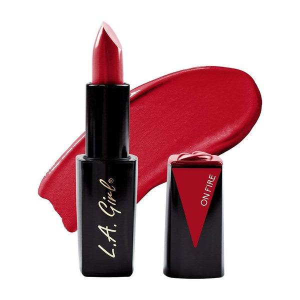 LA Girl Lip Attraction Lipstick - 586 On Fire Makeup Cosmetics EyeBrow Eyeliner Cheap