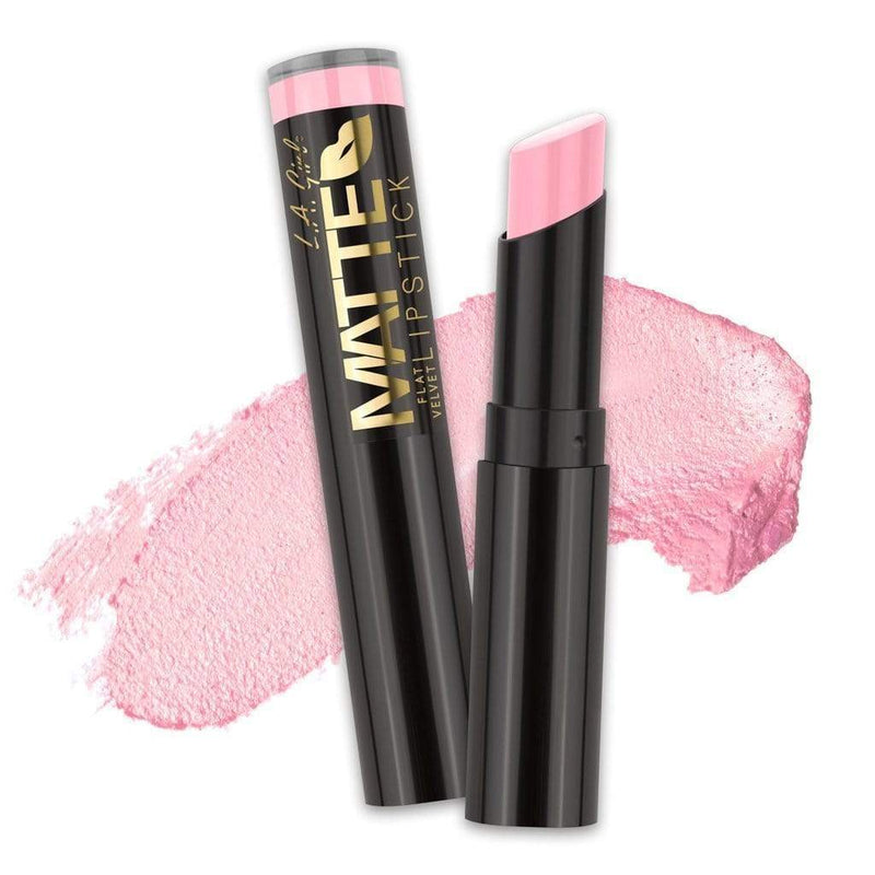 LA Girl Matte Flat Velvet Lipstick - 802 Carried Away Makeup Cosmetics EyeBrow Eyeliner Cheap