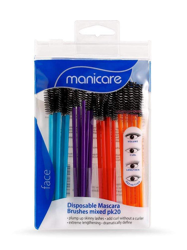 Manicare Disposable Mascara Brushes Mixed  (20 Pack) Makeup Cosmetics EyeBrow Eyeliner Cheap
