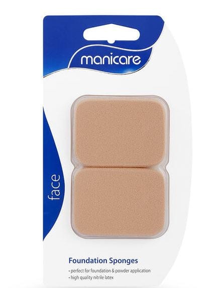 Manicare Foundation Sponges Face Rectangular (2 Pack) Makeup Cosmetics EyeBrow Eyeliner Cheap