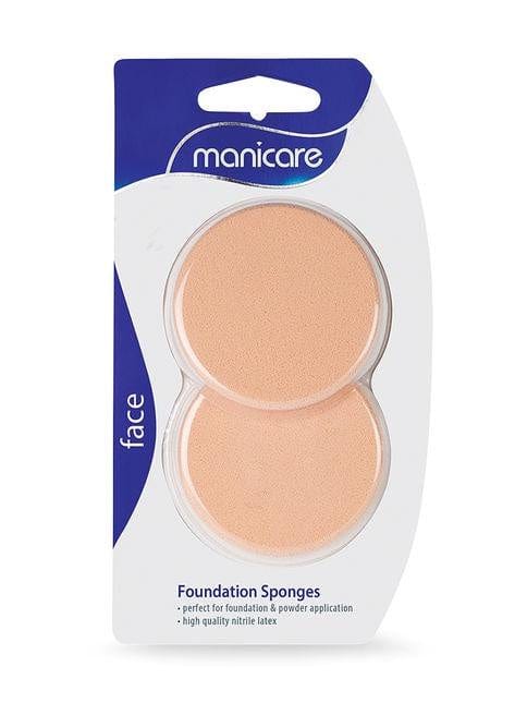 Manicare Foundation Sponges Face (Round 2 Pack) Makeup Cosmetics EyeBrow Eyeliner Cheap