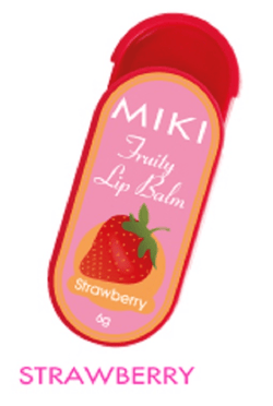 Miki Lip Balm (Strawberry) Makeup Cosmetics EyeBrow Eyeliner Cheap