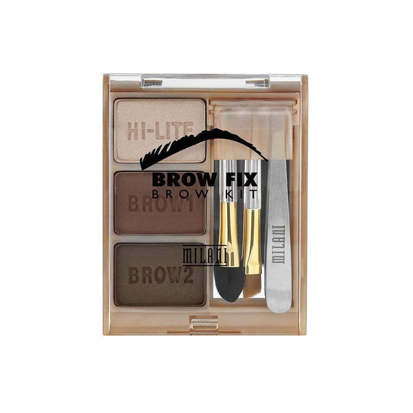 Milani Brow Fix Shaping Kit (03 Dark) Makeup Cosmetics EyeBrow Eyeliner Cheap