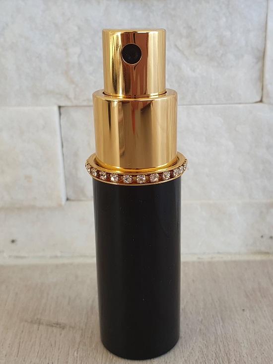 Oskar Fragrance Atomiser Travel Black Diamante Makeup Cosmetics EyeBrow Eyeliner Cheap