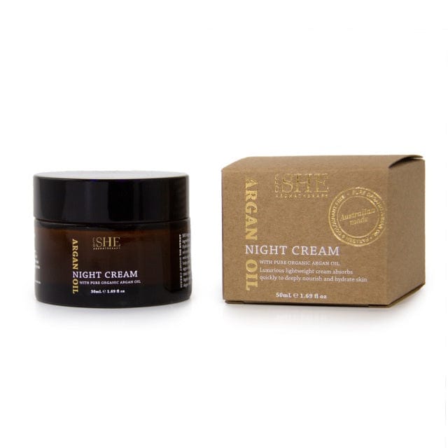 SHE Argan Oil Night Cream LoveMy Makeup NZ  Makeup Cosmetics EyeBrow Eyeliner Cheap