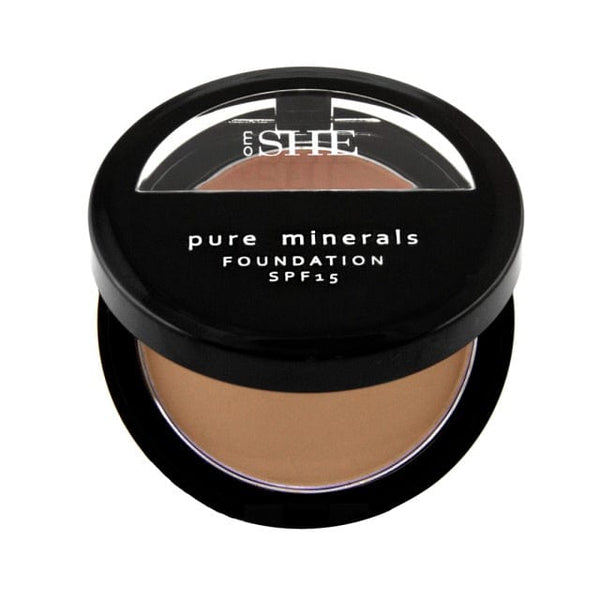 She Pure Minerals Foundation (SPF  15) - Natural Tan Makeup Cosmetics EyeBrow Eyeliner Cheap