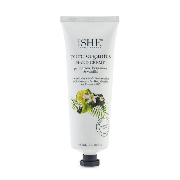 SHE Pure Organics Hand Cream (Palmarosa, Bergamot & Vanilla) Makeup Cosmetics EyeBrow Eyeliner Cheap