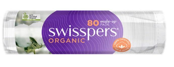 Swisspers Organic Cotton Pads 80 pack Makeup Cosmetics EyeBrow Eyeliner Cheap