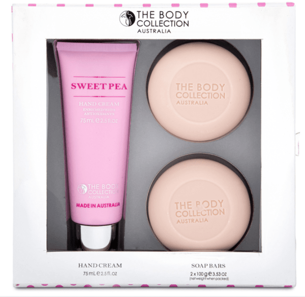 The Body Collection Hand Gift Pack (Sweet Pea) Makeup Cosmetics EyeBrow Eyeliner Cheap