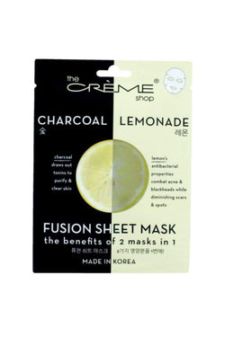 The Creme Shop Charcoal Lemonade 2-in-1 Fusion Sheet Mask Makeup Cosmetics EyeBrow Eyeliner Cheap