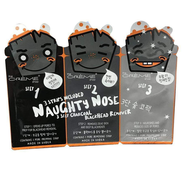 The Creme Shop Charcoal Nose 3 Step Blackhead Remover Makeup Cosmetics EyeBrow Eyeliner Cheap