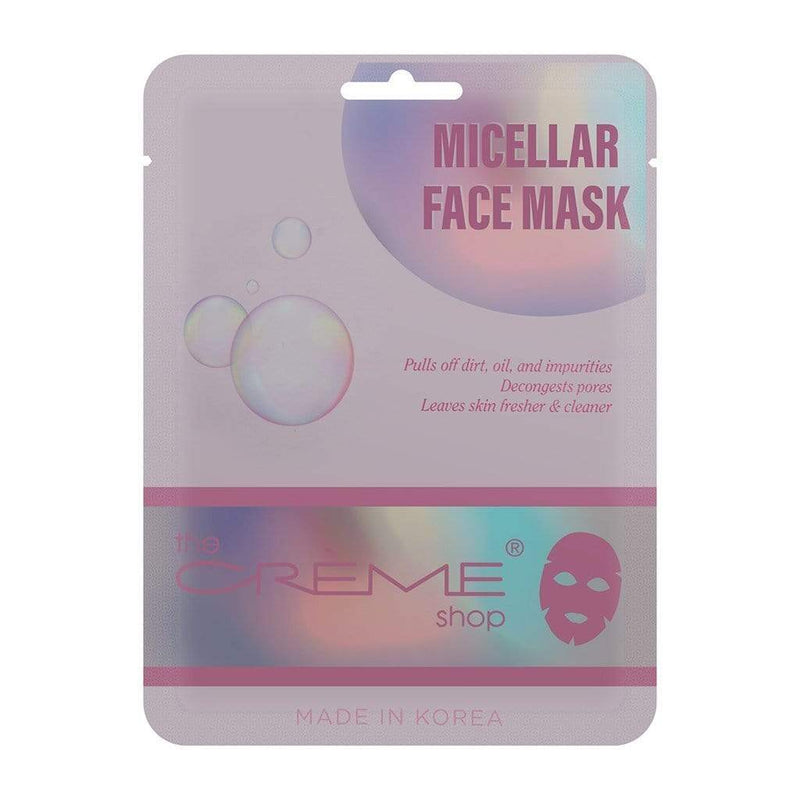 The Creme Shop Micellar Pink Face Sheet Masks Makeup Cosmetics EyeBrow Eyeliner Cheap
