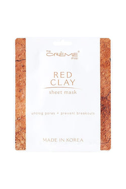 The Creme Shop Red Clay Sheet Mask *** Makeup Cosmetics EyeBrow Eyeliner Cheap