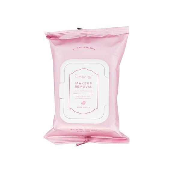 The Creme Shop Rose Water Towelettes (30) Makeup Cosmetics EyeBrow Eyeliner Cheap