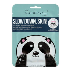The Creme Shop Slow Down, Skin! Revitalizing Collagen Essence Infused Panda Face Mask Makeup Cosmetics EyeBrow Eyeliner Cheap